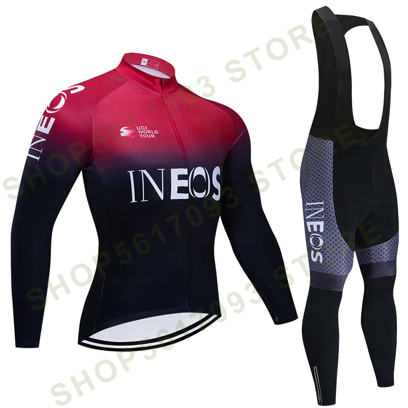 

winter 2022 TEAM ineos Cycling JERSEY Bike Pants Wear mens Ropa Ciclismo 20D thermal fleece bicycling Maillot Culotte Clothing