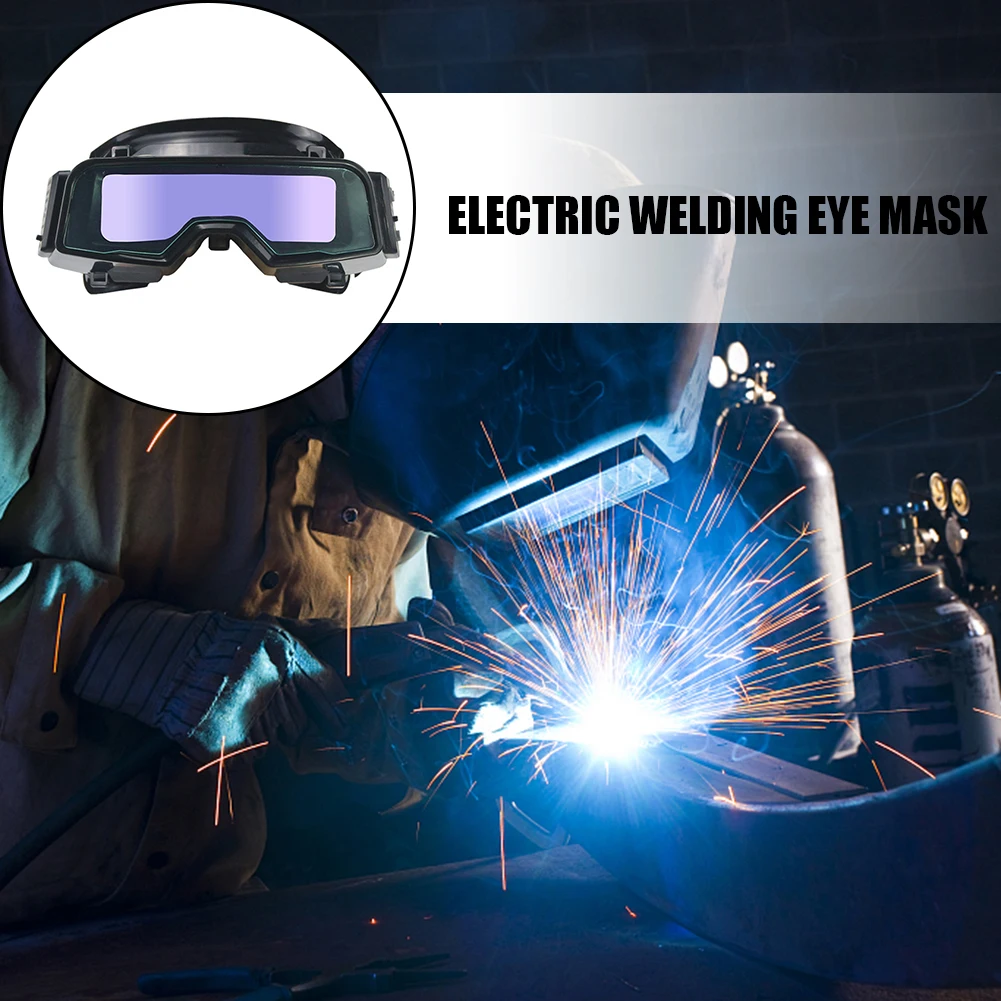 

Automatic Dimming Welding Glasses Professional Head Mounted Arc Welding Auto Darkening Eyes Shield Eye Protection Goggles