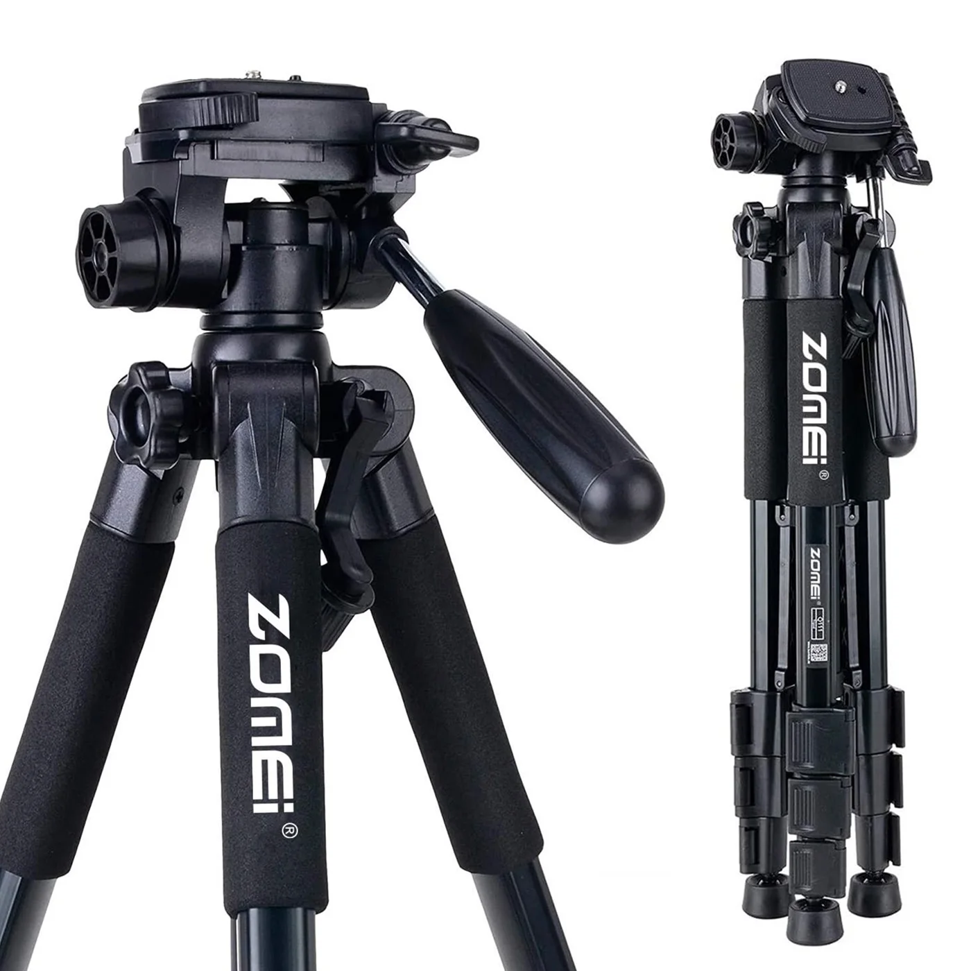 

Переносной штатив для камеры DSLR Canon Nikon, 140 см/55,1 дюйма, складная подставка для телефона для панорамной фотосъемки на 360 °