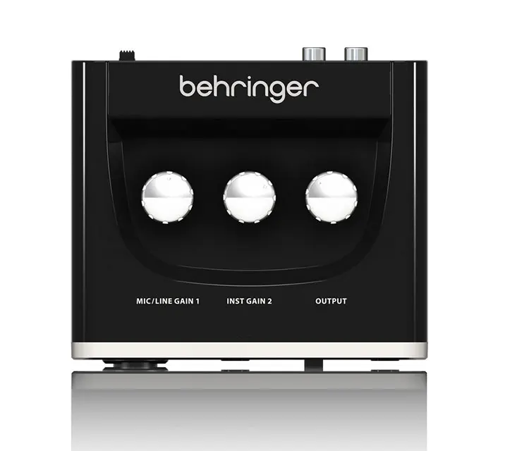 Внешняя USB звуковая карта BEHRINGER UM2 для записи гитары специальный звуковой