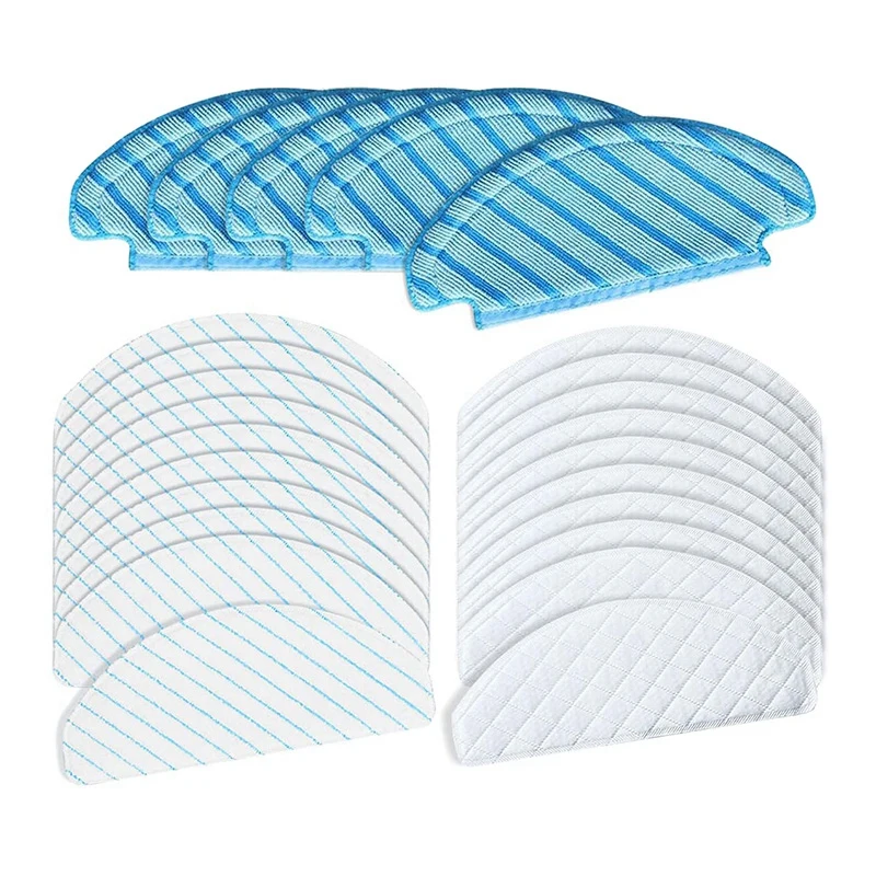 

25 Pcs Replacement Cleaning Cloths For Ecovacs DEEBOT OZMO T8 T8 AIVI T8 Max Robot Vacuum Cleaner