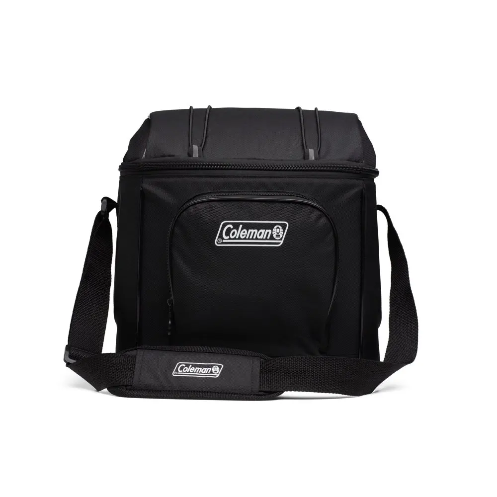 

Camping Food Cooler Chiller 16-Can Insulated Soft Cooler Bag, Black Insulated Thermal Cool Lunch Drink Boxes Drink Storage Larg