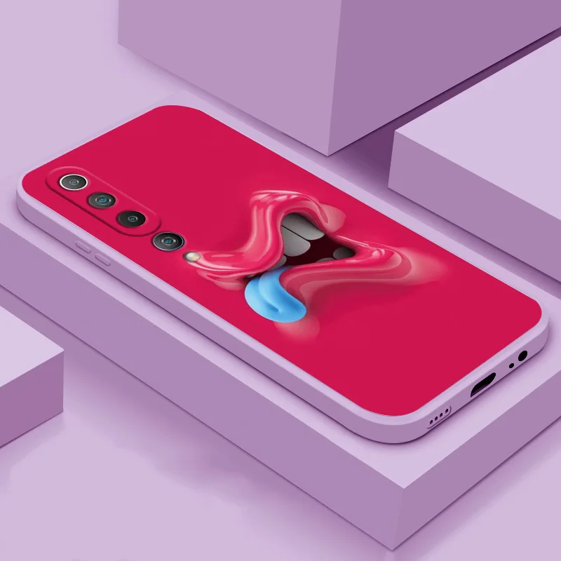 

Phone Case For Xiaomi 10 Lite 10 Pro 10s soft case TPU silicone phone case funny expression back cover phone case