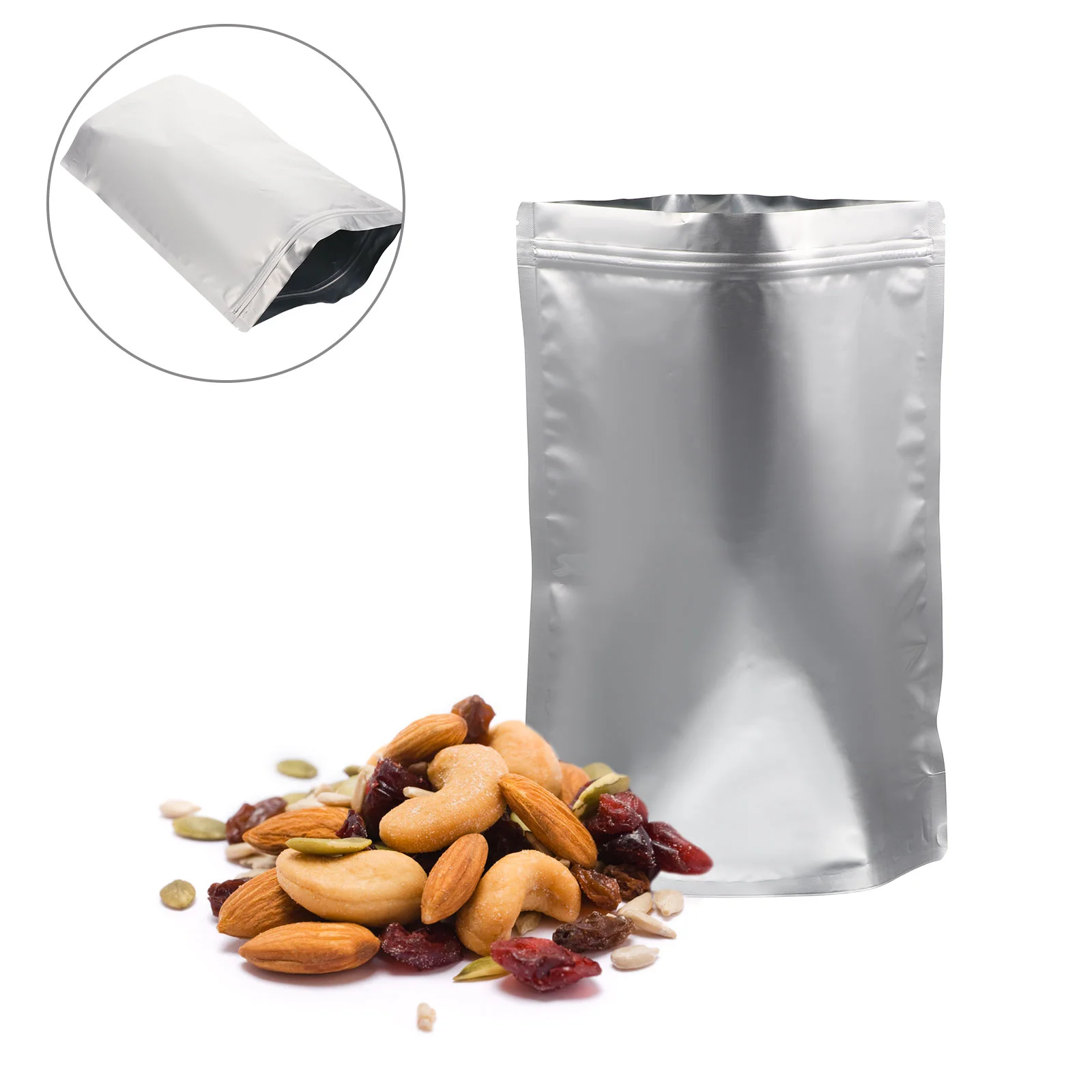 

Пакеты для хранения, пакет из перезаряжаемой фольги, упаковка для конфет из майлара, алюминиевые герметичные Алюминиевые гайки, многоразов...