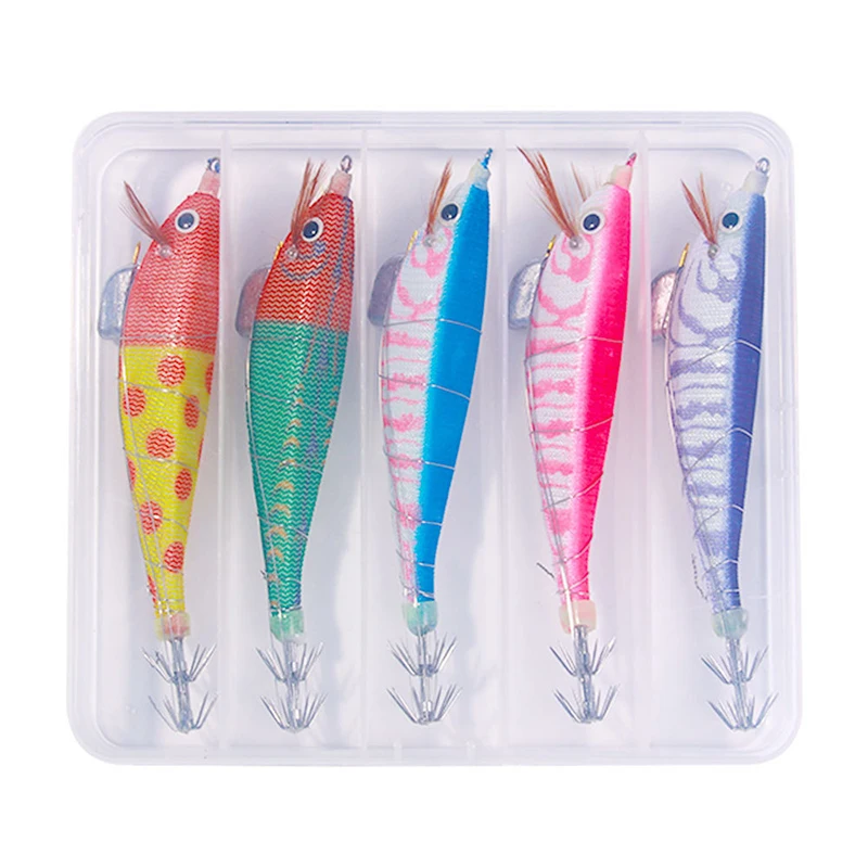 Набор деревянных приманок для дорожных бегунов с креветками длинного заброса