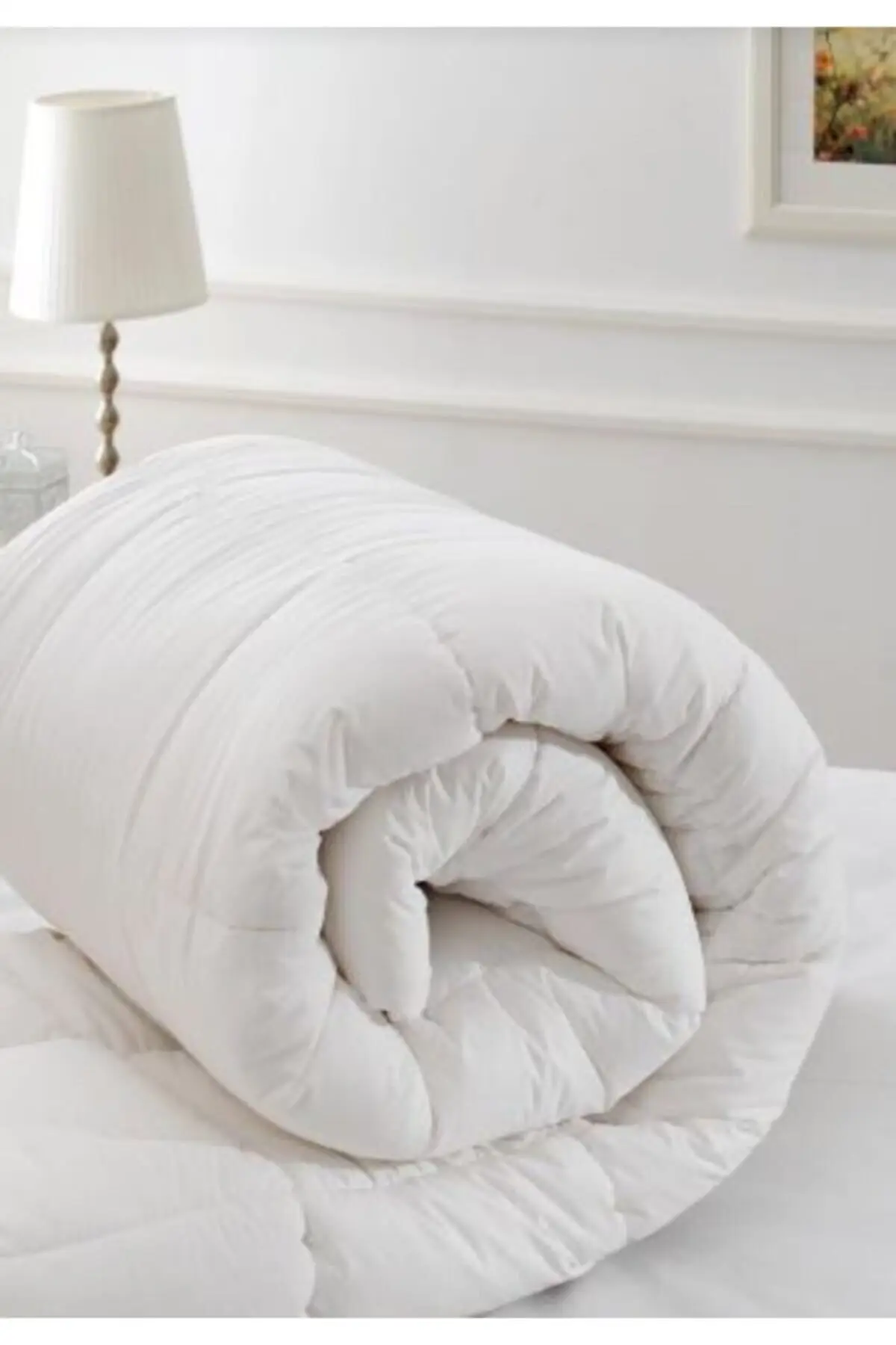 

Стеганое одеяло из микрофибры, 180x215, 155, белое, односпальное, текстильная мебель для дома