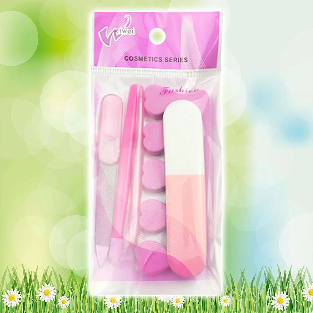 5 шт. костюм для инструментов маникюра шлифовальные пилочки ногтей буферный блок