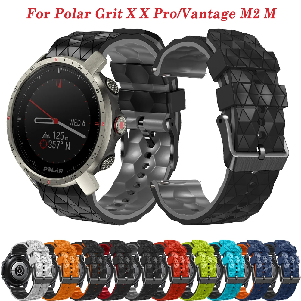 

Ремешок силиконовый для смарт-часов Polar Vantage M2 M /Grit X Pro