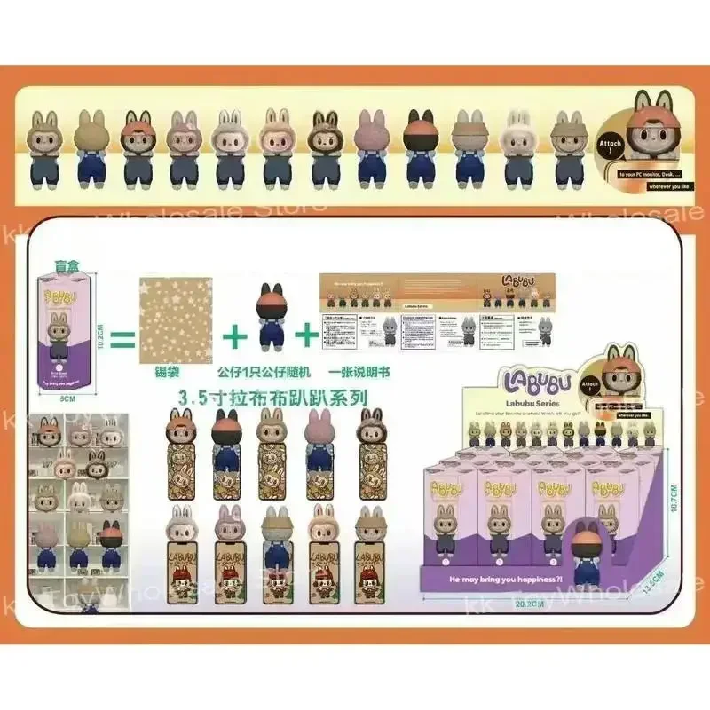 Labubu Sonny Angel Hippers Dreaming Animal Back Series Мини-фигурки Телефон Рождественские миниатюры