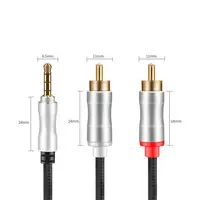 Аудиокабель Lotus с двумя разъемами 3,5 мм на 2RCA#3