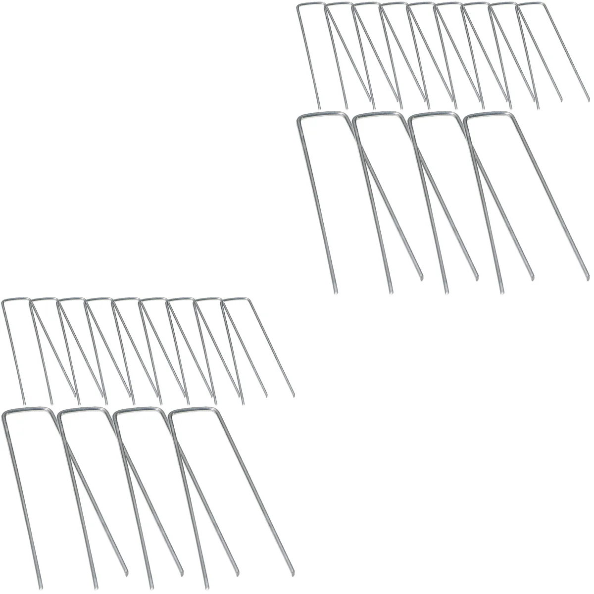 

50 pcs U-Shaped Gardening Ground Nail Artificial Lawn Landscape Ground Pegs