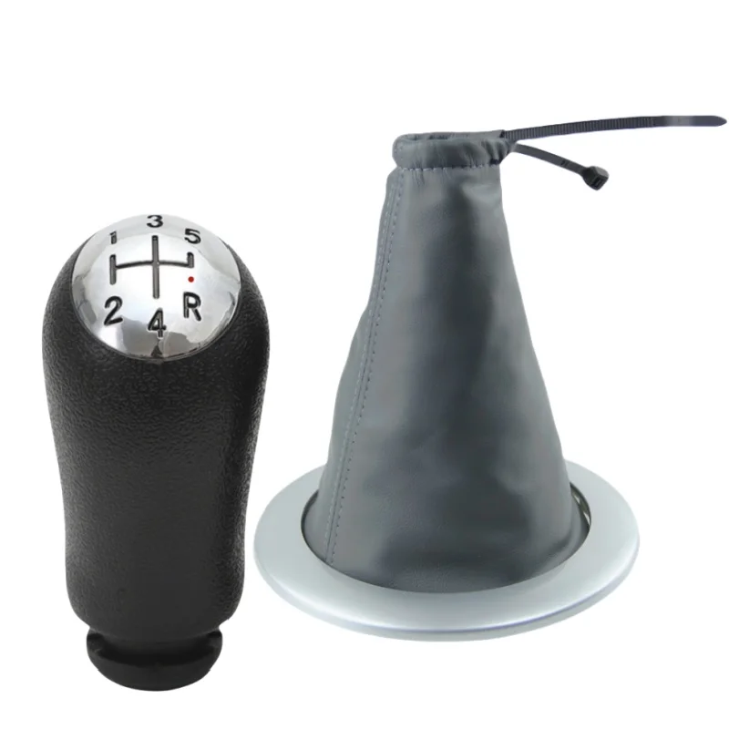 

Хромированная 5-скоростная ручка переключения передач для Renault Megane 2 MK2 II 2002 2003 2004 2005 2006 2007 2008 2009, чехол с рычагом переключения передач