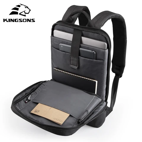 Kingsons мужской рюкзак деловая дорожная сумка с USB-зарядкой Type-C 15,6-дюймовый рюкзак для ноутбука модная школьная сумка для мальчиков-подростков