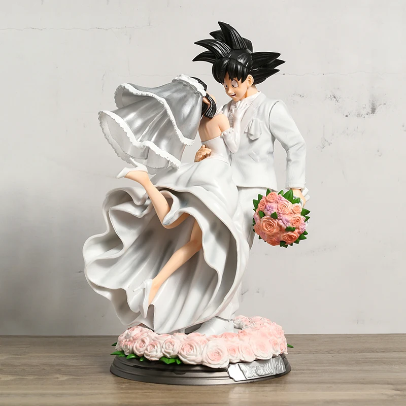 

Dragon Ball Z Son Goku & Chichi Wedding Ver. PVC Figure Model Toy Colletible Statue