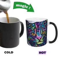 cat mugs art cat cups for womens dad coffee mugs wife tea cup heat reveal mug cold hot sensitive beer cups porcelain milk mug
