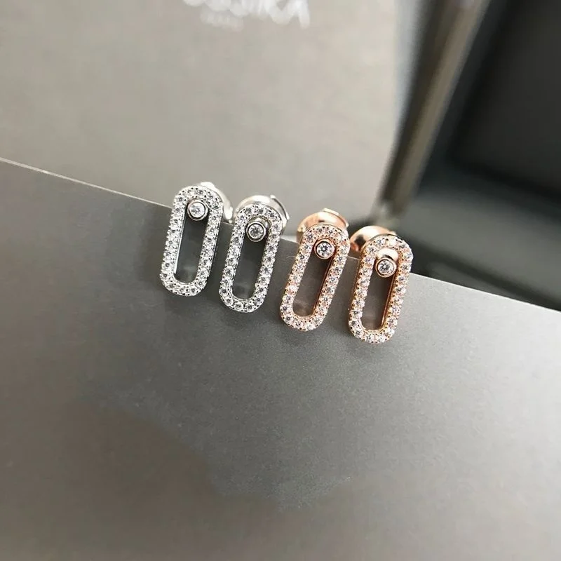 

Женские серьги из серебра 925 пробы с фианитом