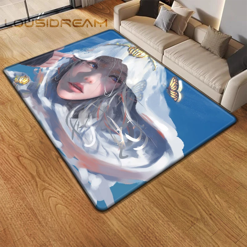 Мультяшный коврик с изображением Призрака и лезвия ковер для кухни спальни