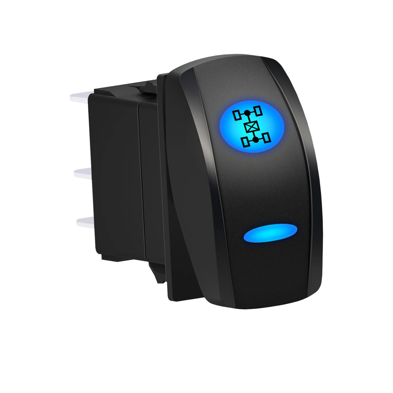 

Синий светодиод 12 В 20 А Кулисный переключатель Шайба Стеклоочистителя Водонепроницаемые автомобильные фонари SPST ON OFF Переключатель Внедорожные фонари ATV UTV Прицеп