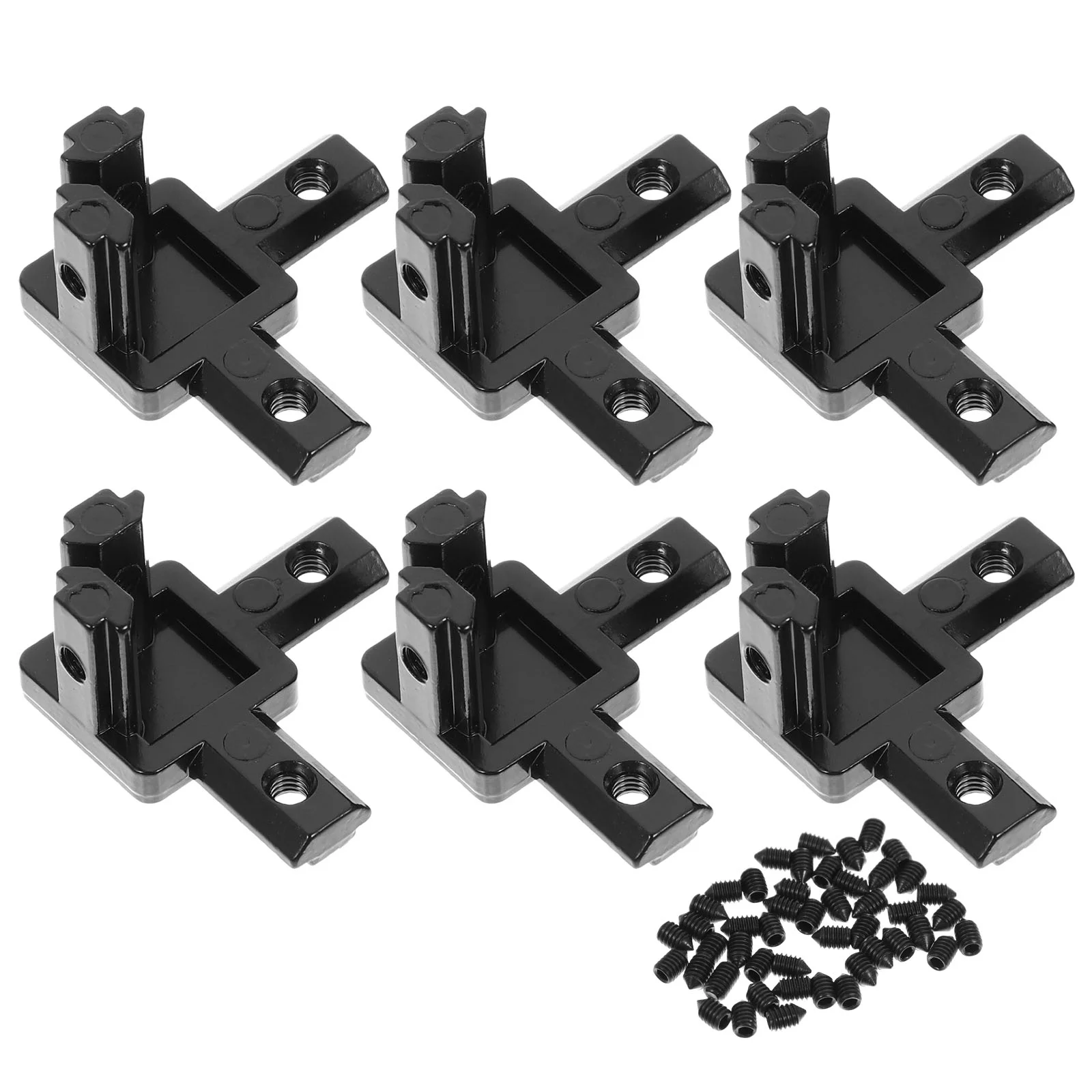 

Aluminum Extrusion Bracket Corner Profile Connector Brackets Way Connectors Fasteners Inside T Slot Right Angle Braces End