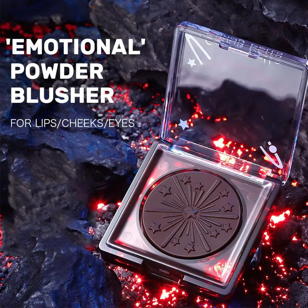 Матовая тисненая палитра румян телесного цвета коричневая для лица 3D контур