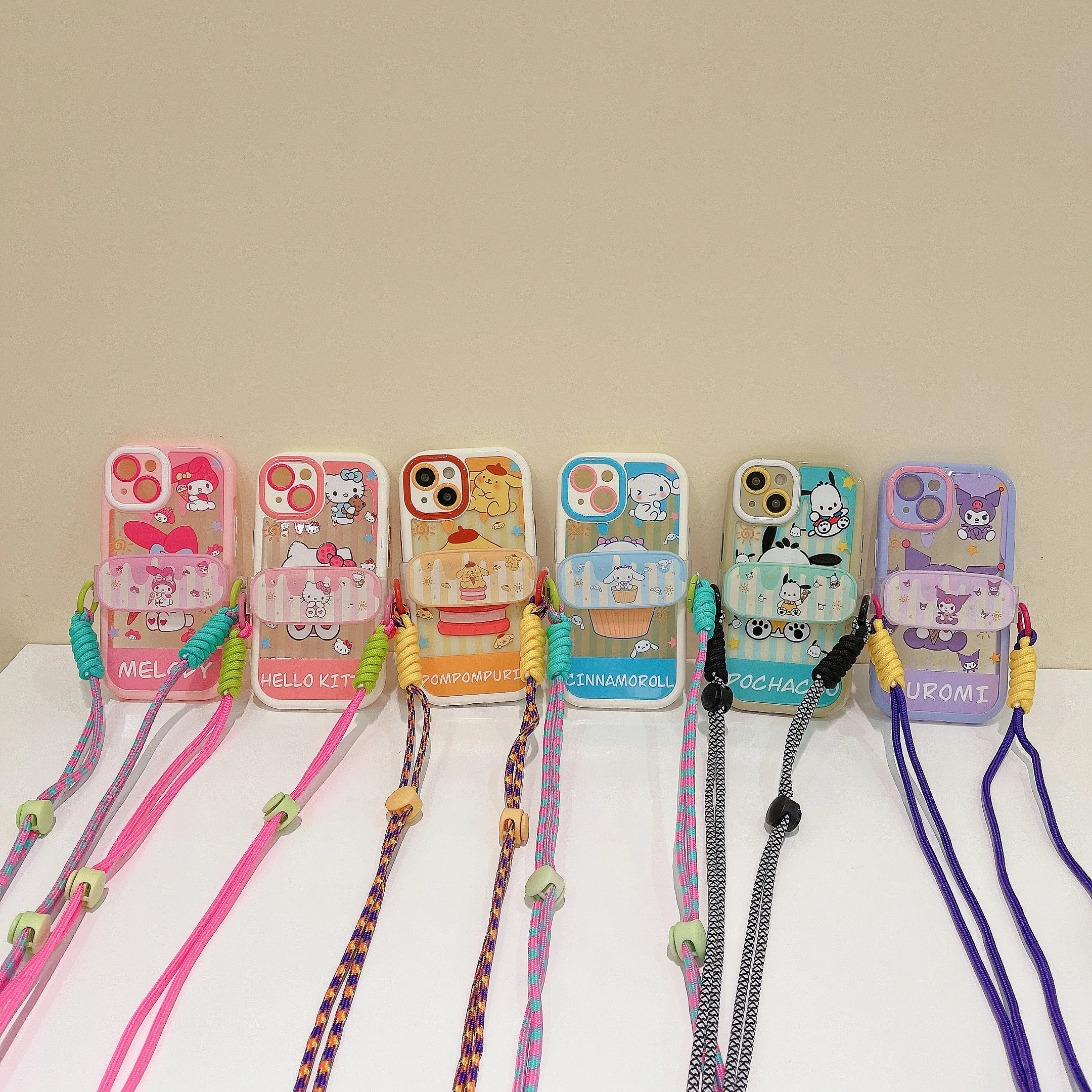 

Sanrio Hello Kitty Cinnamoroll Kuromi My Melody Pochacco Phone Case For Iphone 11 12 13 14 Plus Pro Max XR X XS Shockproof Cover