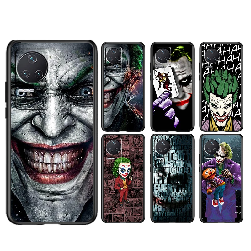 

DC Movie Joker Clown Soft Black Phone Case For Xiaomi Redmi K50 K40 Gaming Pro K30 10X 10 9 9A 9T 8A 4G 5G Cover