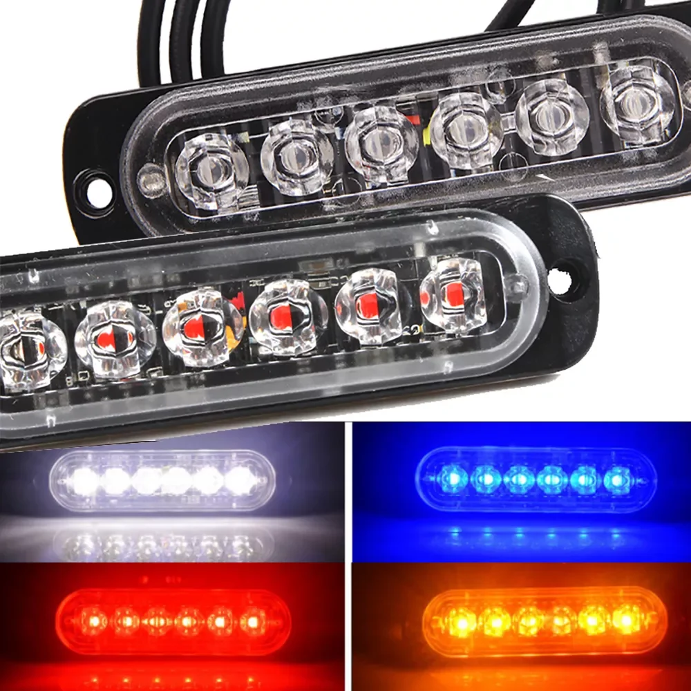 

LED Emergency Warning Light for Car Auto Truck SUV Motorcycle Side Signal Lights Constant Light 12V Bright Lamp