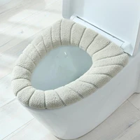1pc soft toilet mat cushion closestool pad seat cover polyester soft skin friendly fully enclosed design washable