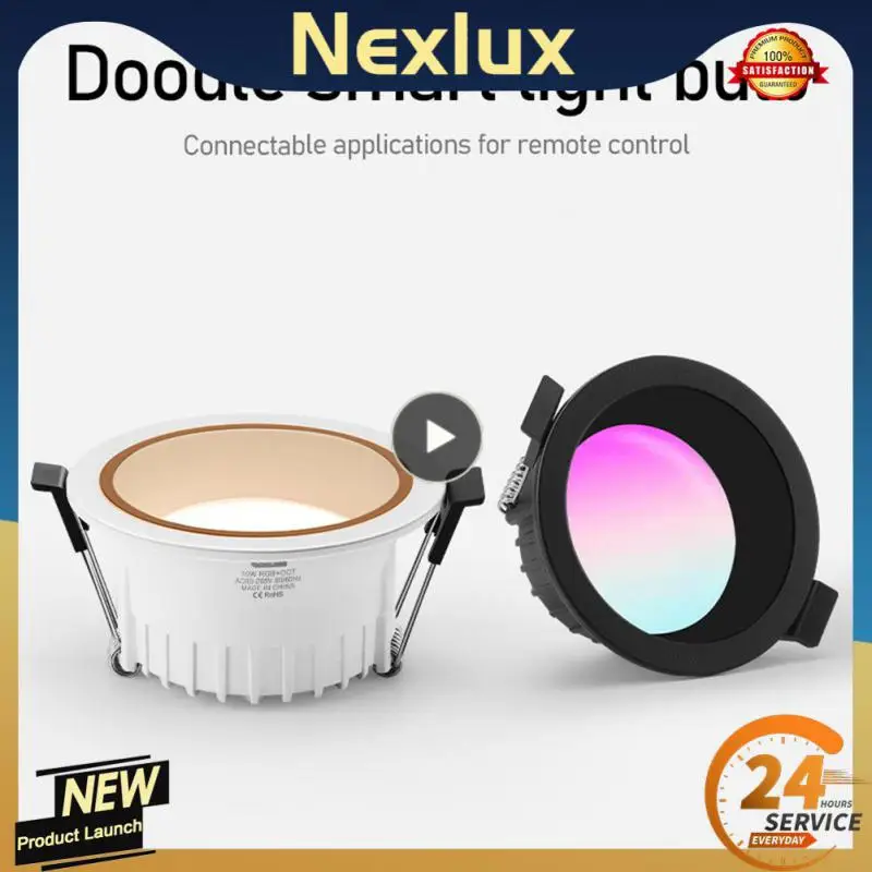 

1~6PCS Led Downlight 4inch Rgb Ww Cw Smart Led Downlight 110v 220v App Control Smart Ceiling Light Voice Control