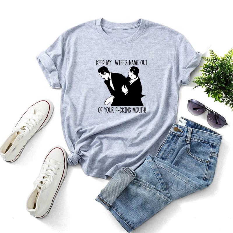 Футболка с принтом Оскара 2022 футболка изображением Уилла Смита женская Криса рок