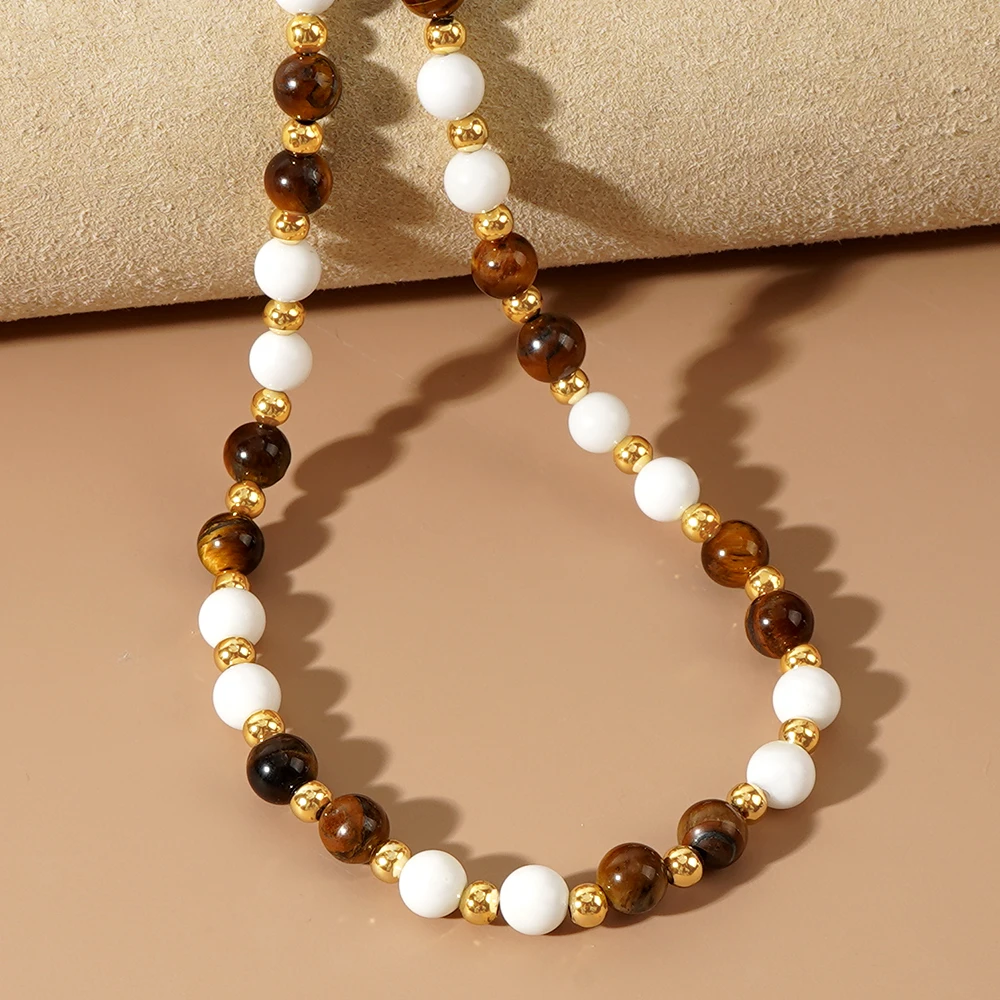 1 шт. медные бусины 4 мм в богемном стиле желтый тигровый глаз белый гигантский