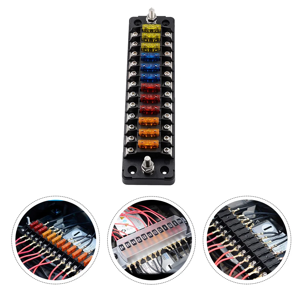 

Auto Fuse Box 12 Ways Fuse Holder for Auto Car Boat RV Yacht Marine