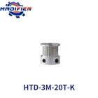 Зубчатый шкив типа K 20 HTD 3M с отверстием 4566.3578101212.714 мм для ремня шириной 61015 мм, используемого в линейном шкиве