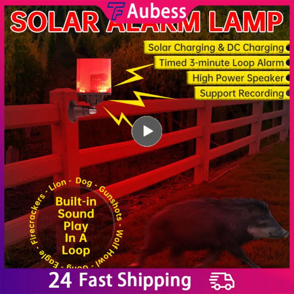 

Animal Repellent Waterproof Red Led Warning Device Environmental Protection Energy Conservation Alarm Alarm Equipment 1200mah