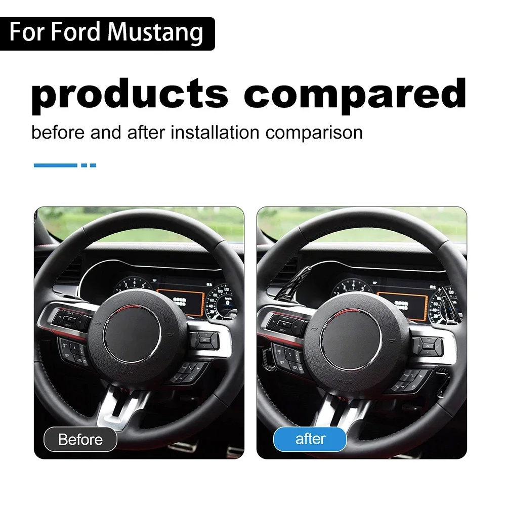 Накладка на подрулевые лепестки переключения передач из АБС-пластика для Ford Mustang 2015-2023, автоаксессуары (art.: 3920cbc2c7255) - 3920cbc2c7255