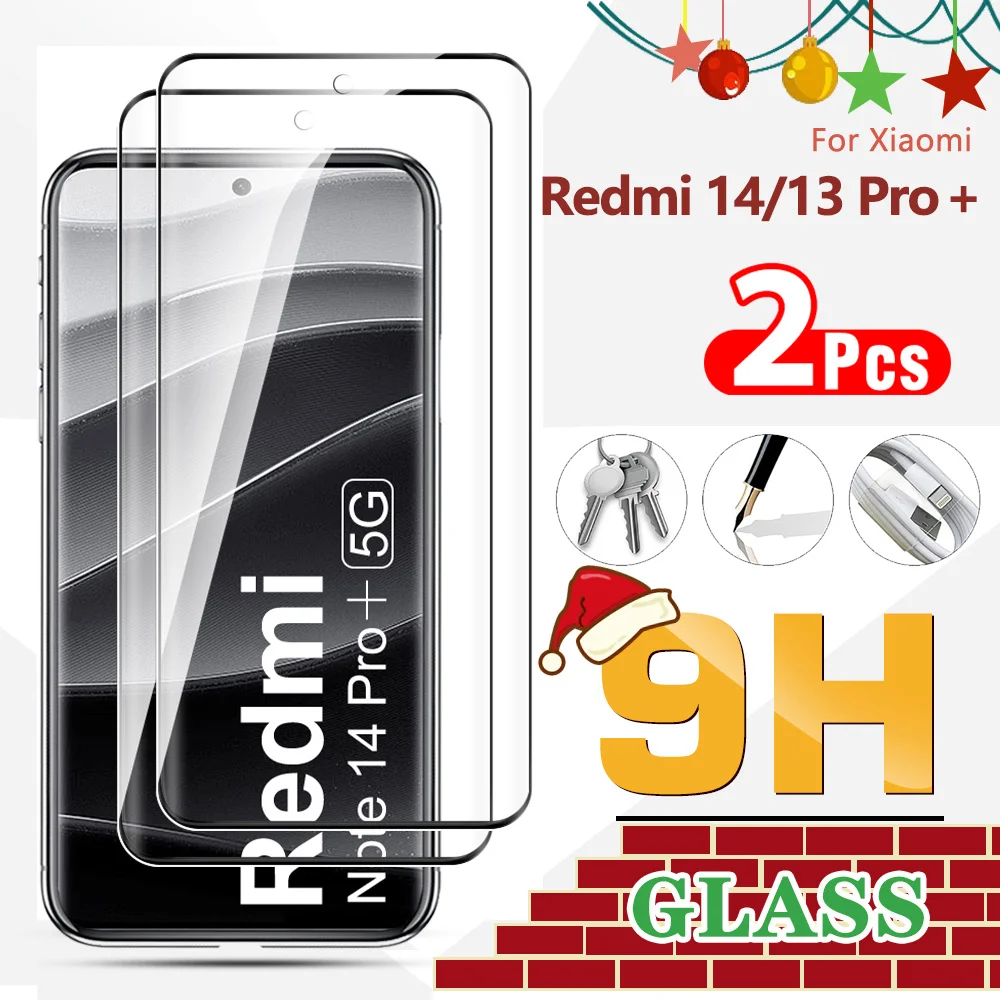 2 шт. Readmi note14proplus 13Pro + 5G защитная пленка для экрана противоударная Xiaomi Redmi Note 13 14 Pro