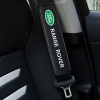 car seat belt shoulder cover cowhide protection seat belt padding pad for land rover range rover evoque svr velar lr2 lr3 lr4
