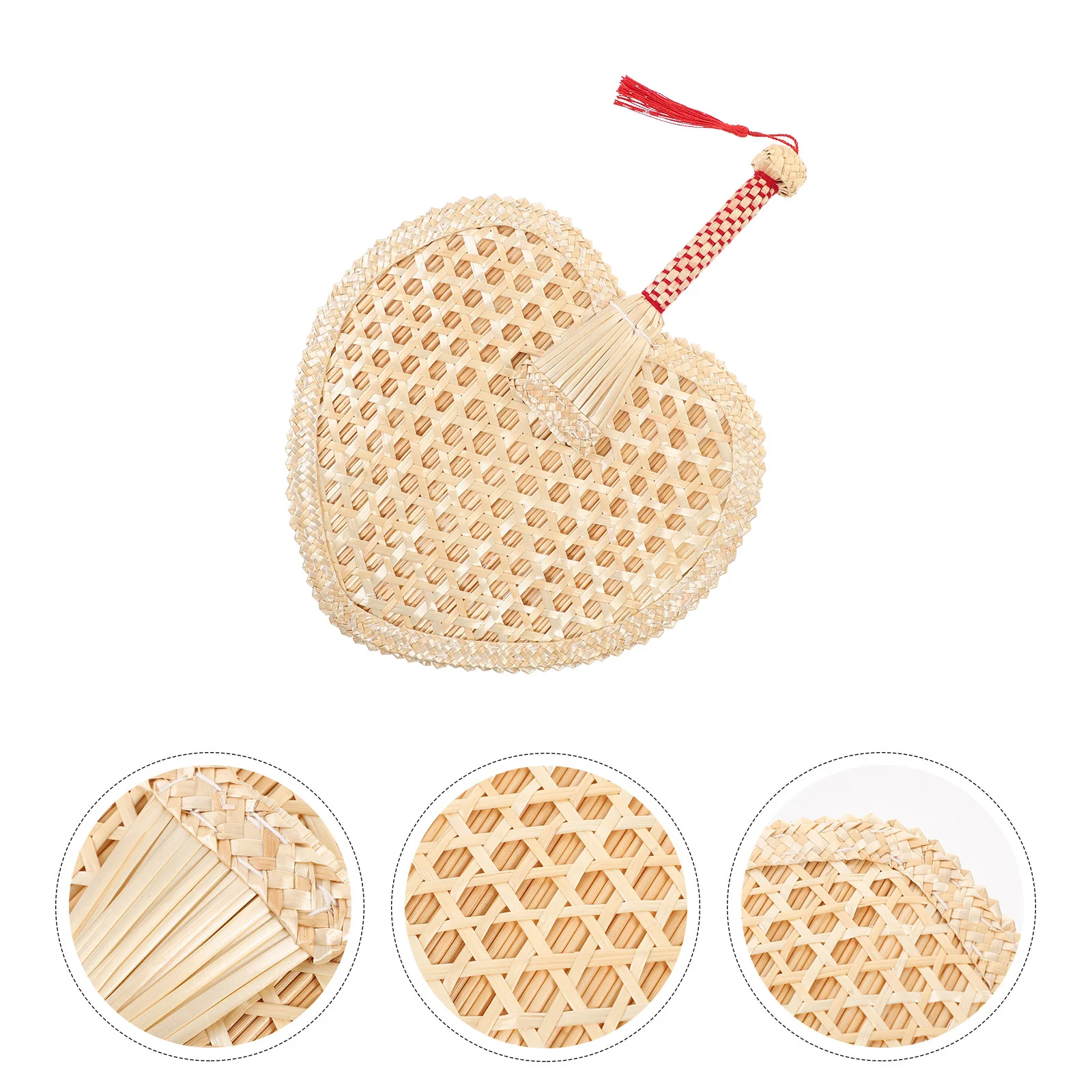 Домашний декор соломенный веер летнее плетение из ротанга натуральное украшение