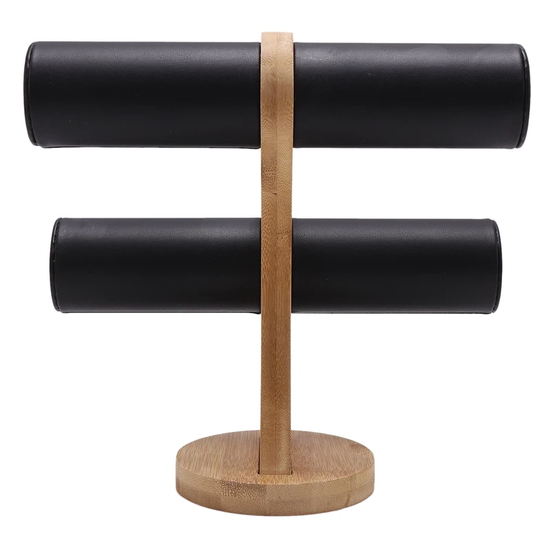 

Bamboo Jewelry Display Bracelet Storage Display Bangle Display Stand Vintage Velvet/ PU Leather Watch Jewelry Organizer