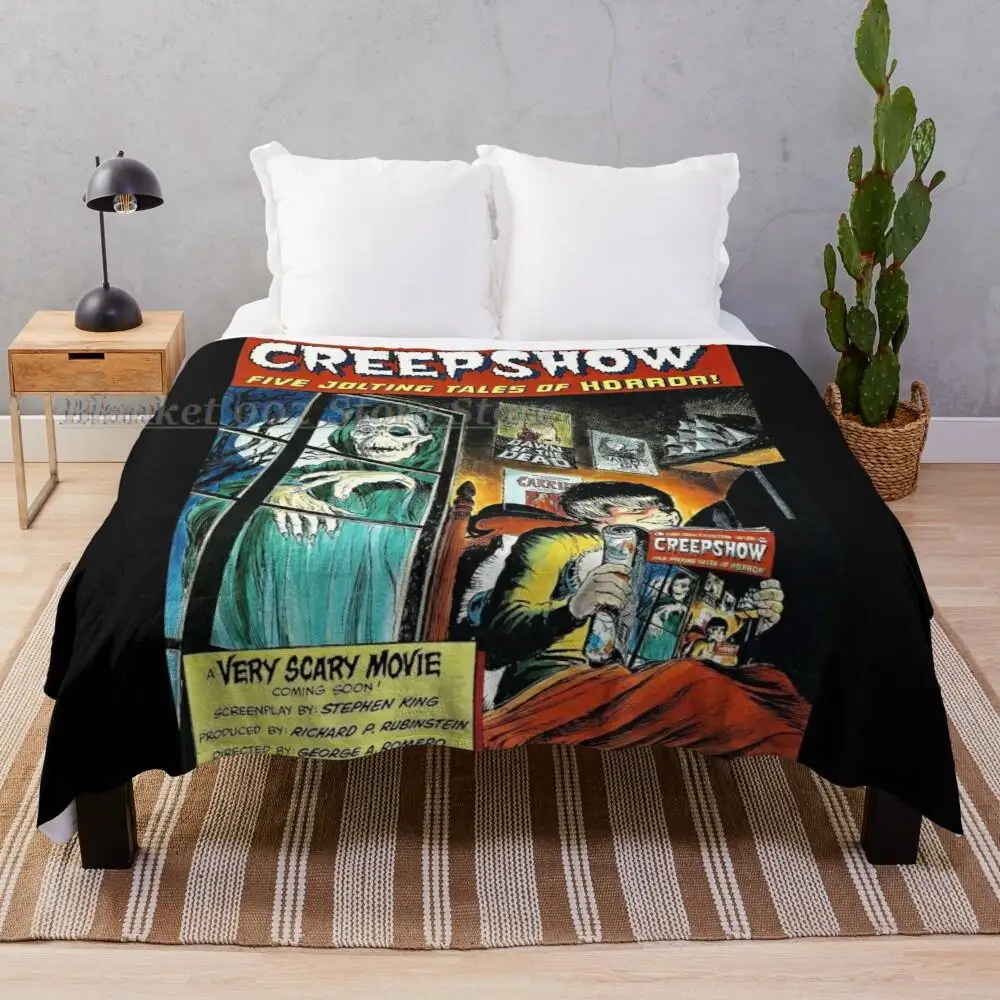 

Creepshow Sublimation Flannel Picnic Blanket Cartoon Blanket Throw Blanket