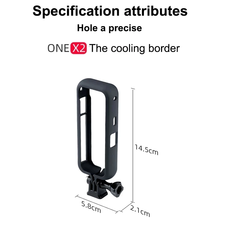 For Insta360 One X2 Protective Frame Border Case Holder Tripod Adapter Mount Expansion Bracket with Base Long Screw Accessories