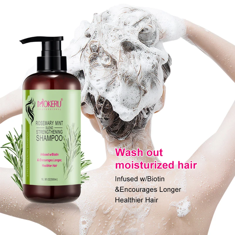 Шампунь MOKERU для глубокой очистки кожи головы и розмарина мятный шампунь женщин