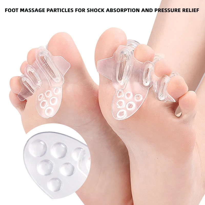 2 пары силиконовых разделителей пальцев ног уход за ногами корректор бурсита