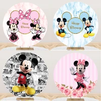 disney mickeyminnie mouse backdrops for baby birthday party customizable name birthday photography backdrops photographic