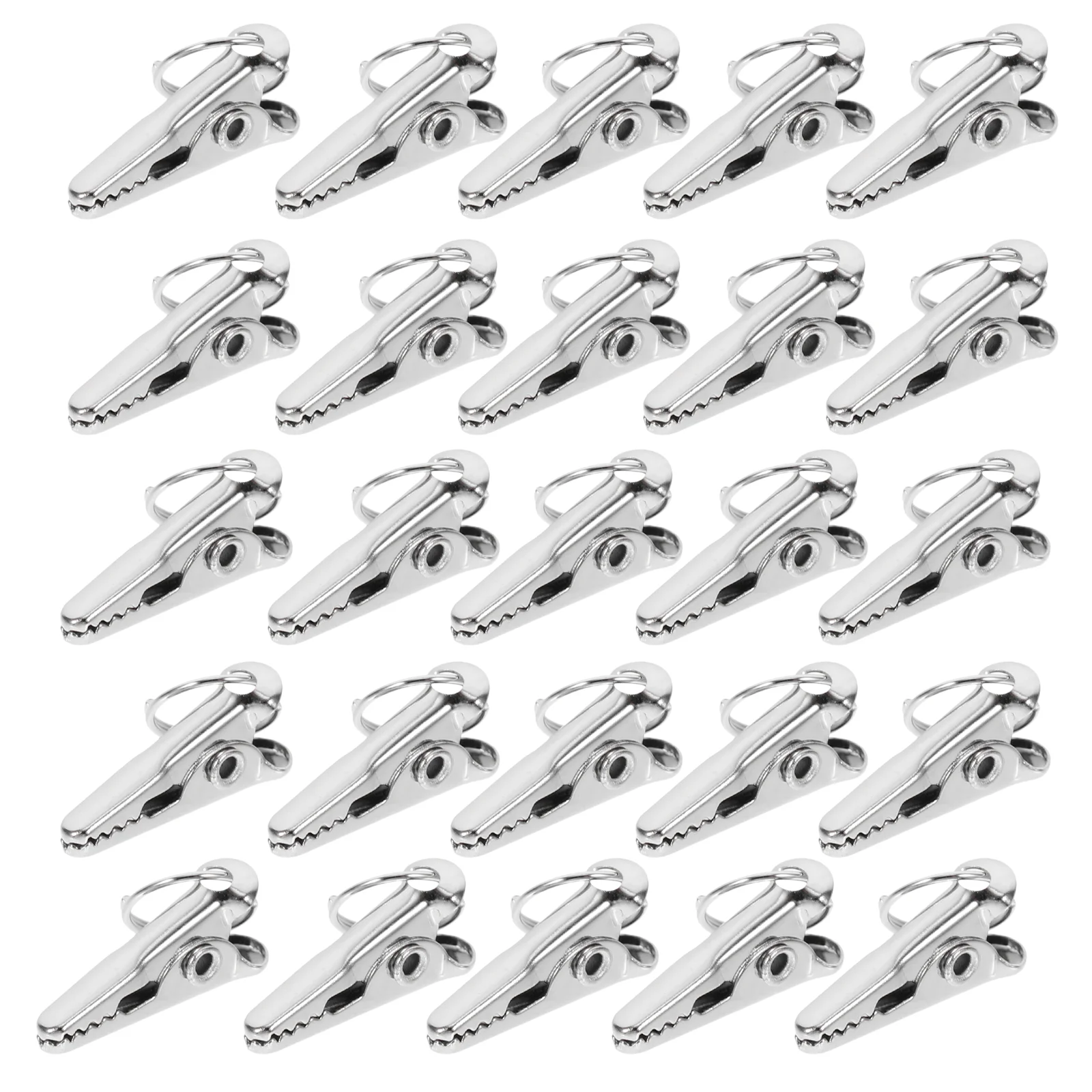 

50Pcs Stainless Steel Alligator Clips Micro Alligator Clips and Crafts Projects Clip Baubles Single Prong Alligator Clips