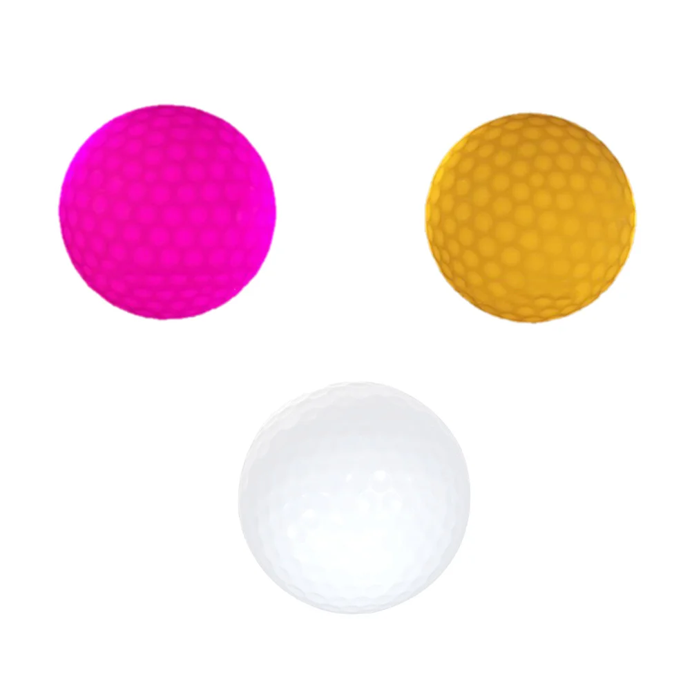 

3pcs Glow Golfing Balls Portable Convenient Accessory Supply Tools for Night Outdoor Sark