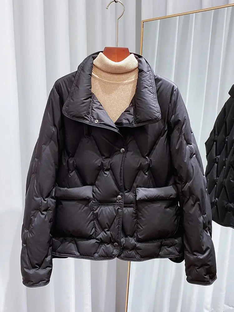 Women Down Jacket New Casual Style White Duck Down Jackets Autumn Winter Warm Coats And Parkas Female Outwear