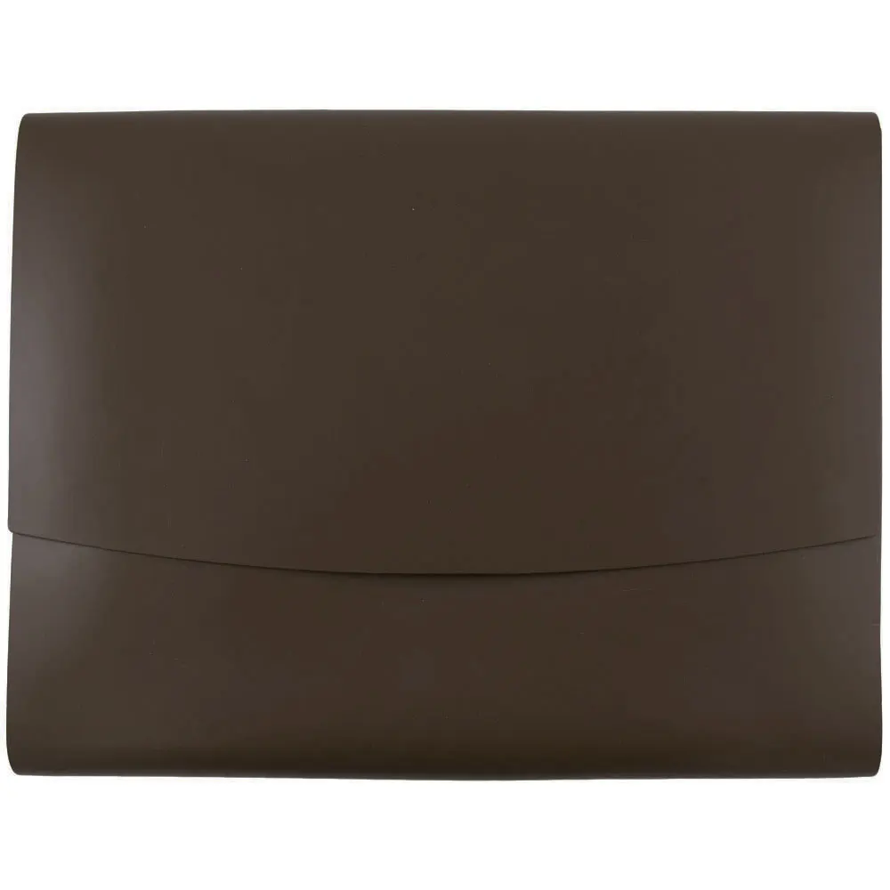 

Italian Leather Snap Portfolios, 10.5x13x.75, 12/Pack, Dark Brown