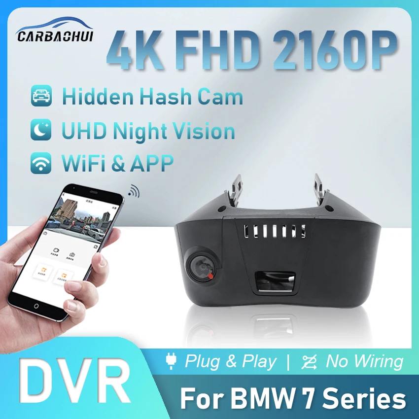 Видеорегистратор автомобильный 4K 2160P Wi-Fi ночное видение для BMW 7 серии 730 740 |
