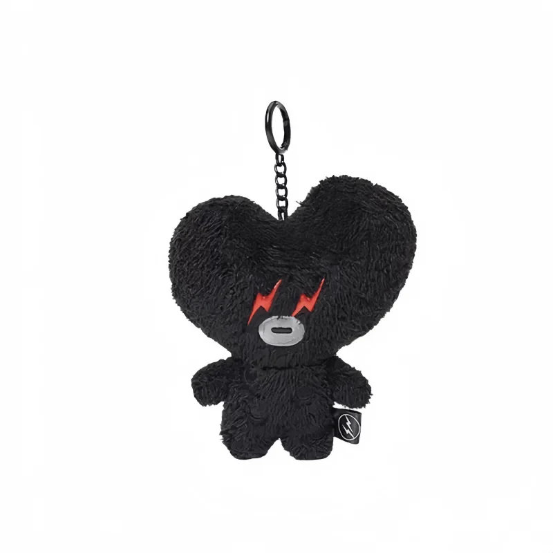 Фото 11 см BT21 новая темная молния серии плюшевая кукла Kawaii TATA CHIMMY мини плюшевая кукла с наполнителем сумка кулон Рождественский подарок №3